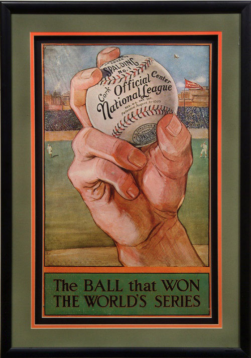 1920 Spalding Cardboard Advertising Sign | REA Archive