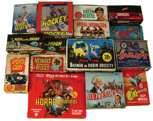 Issue Box Unopened 1950 to 1982 Unopened Box Collection of 20 Boxes (750+ Packs) | REA Archive