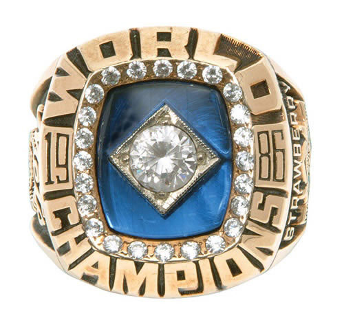 1986 Darryl Strawberry New York Mets World Series Ring - Salesman's Sample