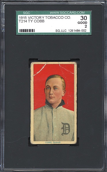 1915 T214 Victory Tobacco Ty Cobb