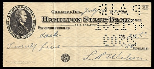 1931 Hack Wilson Signed Check | REA Archive