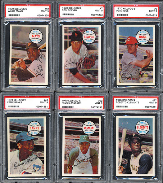 1970-1975 Kellogg's and Rold Gold Baseball Complete Set Hoard (16 sets ...