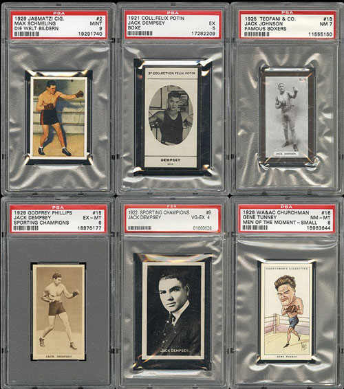 rare boxing cards 1920-1929 Unusual and Rare PSA-Graded Boxing-Card Collection (79)