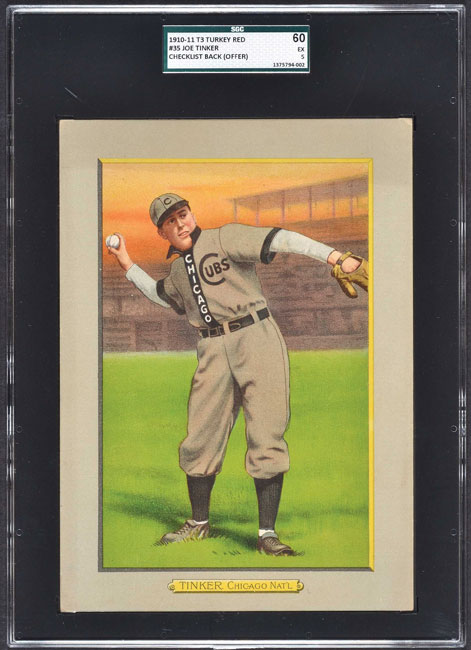 1911 T3 Turkey Red #35 Joe Tinker SGC EX 60 | REA Archive