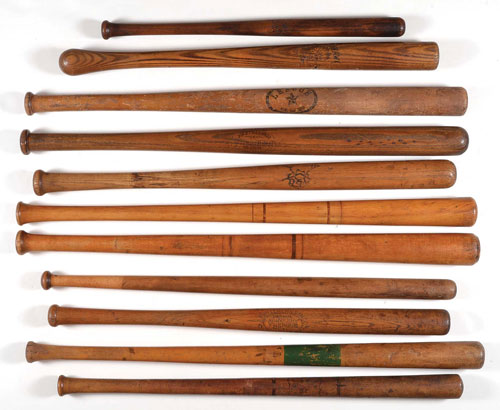 Turn-of-the-Century Store-Model Bat Collection (11) - Various Brands ...