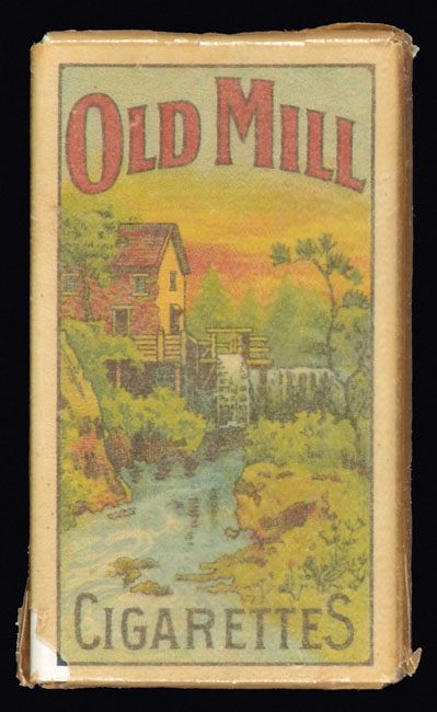 mills cigarettes 1910-Era Old Mill Cigarettes Unopened Pack - First Example We Have EVER  Offered That Could Possibly Contain a T206 or T210 Card!