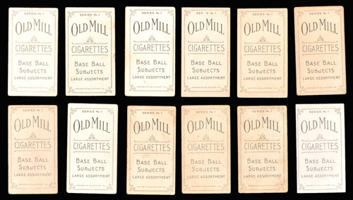 millhouse tobacco cards 1910 T210 Old Mill "Series 8" Southern Assn. Collection (43) Including 25 SGC-Graded Milly Marks Millhouse Tobacco Card