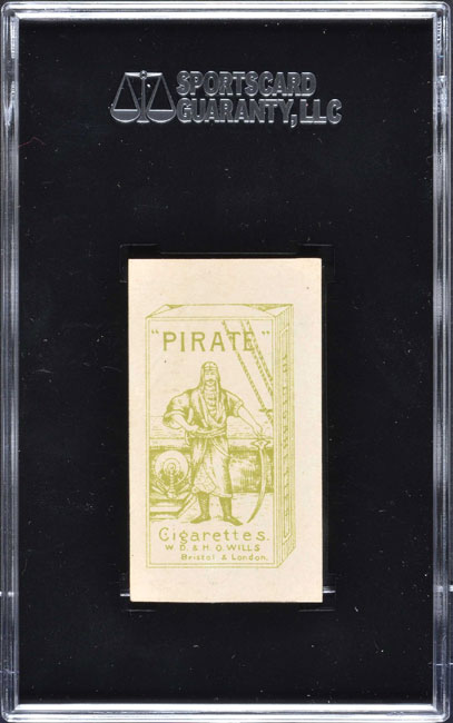 1912 T215 Pirate Cigarettes Heinie Wagner