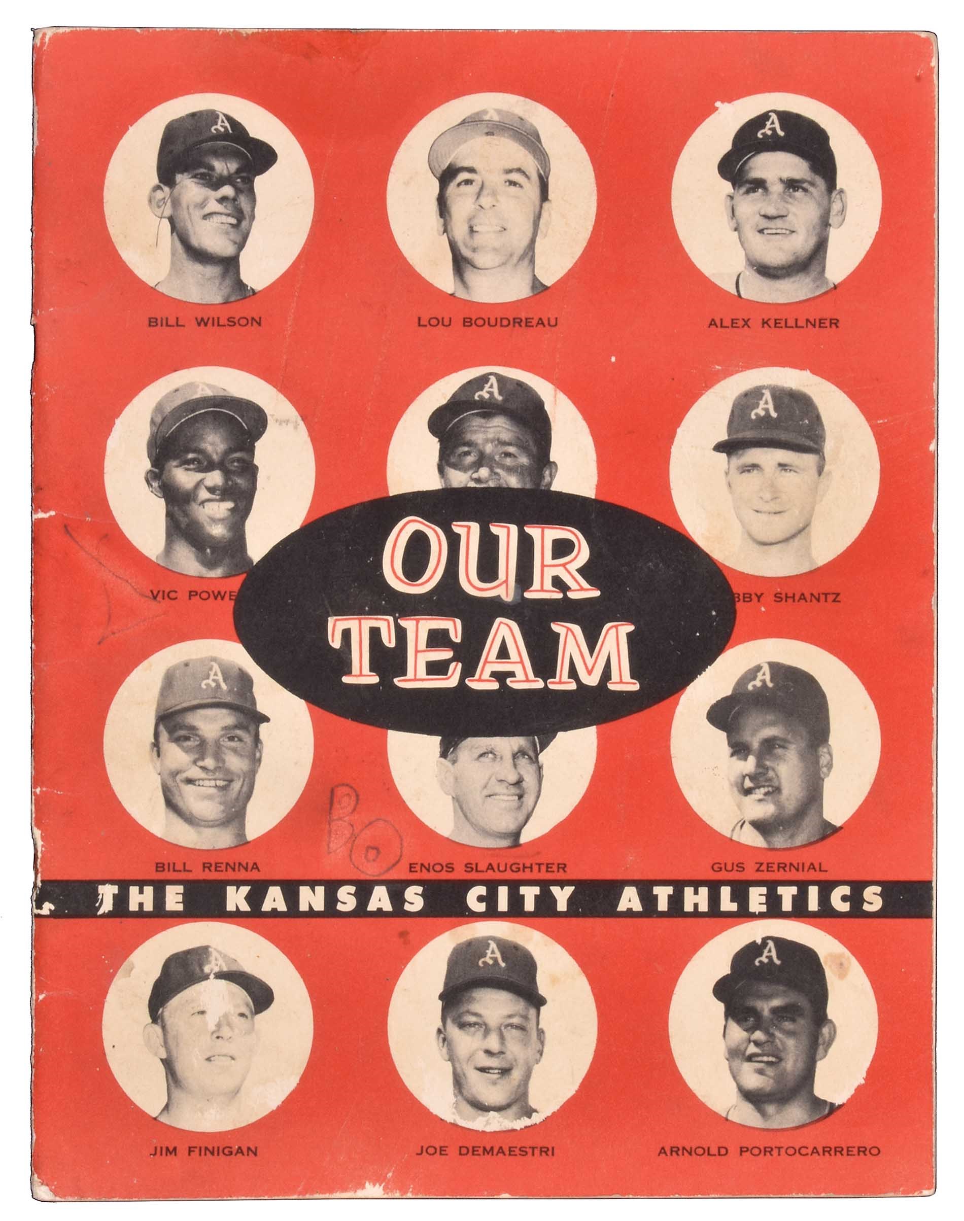 1955 Rodeo Meats Athletics Complete Master Set (47) Plus Rodeo Team Scrapbook