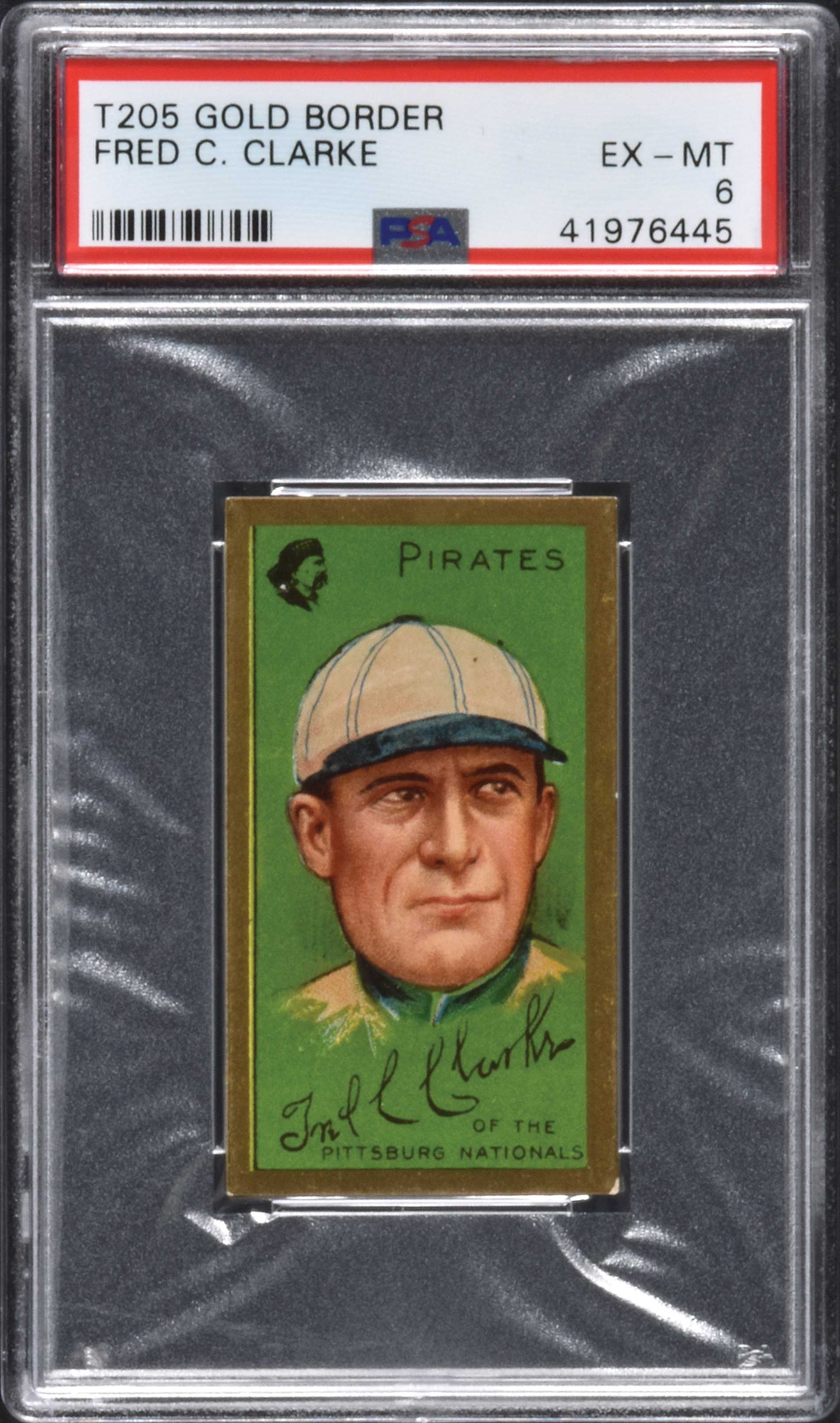 1911 T205 Gold Border Fred Clarke PSA EX-MT 6 | REA Archive