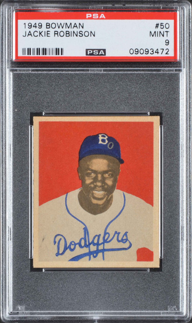 1949 Bowman #50 Jackie Robinson PSA MINT 9 - Highest Graded!