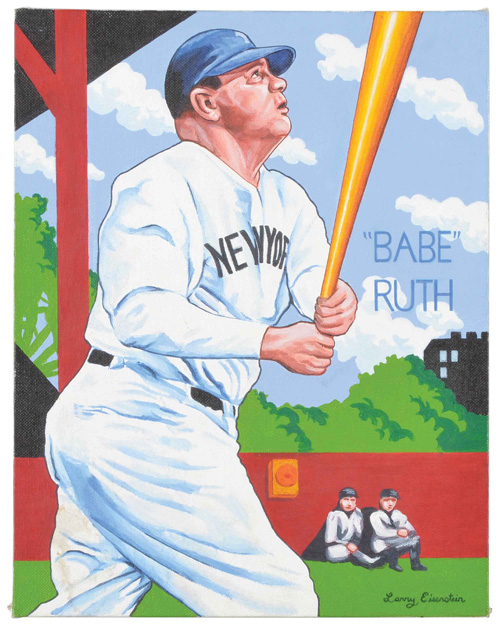 Babe Ruth Insert Card Original Artwork from 1991 Investor's Guide to ...