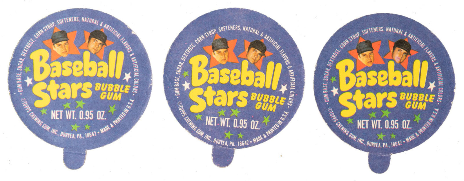1973 Topps Candy Lids Complete Set (55) Plus Two Original Containers