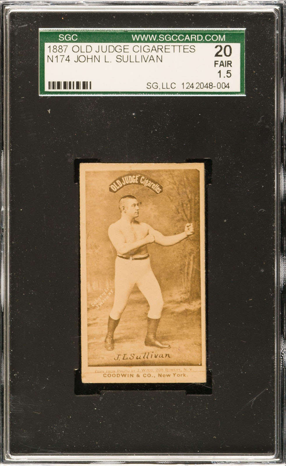 1887 N174 Old Judge Boxing John L. Sullivan | REA Archive