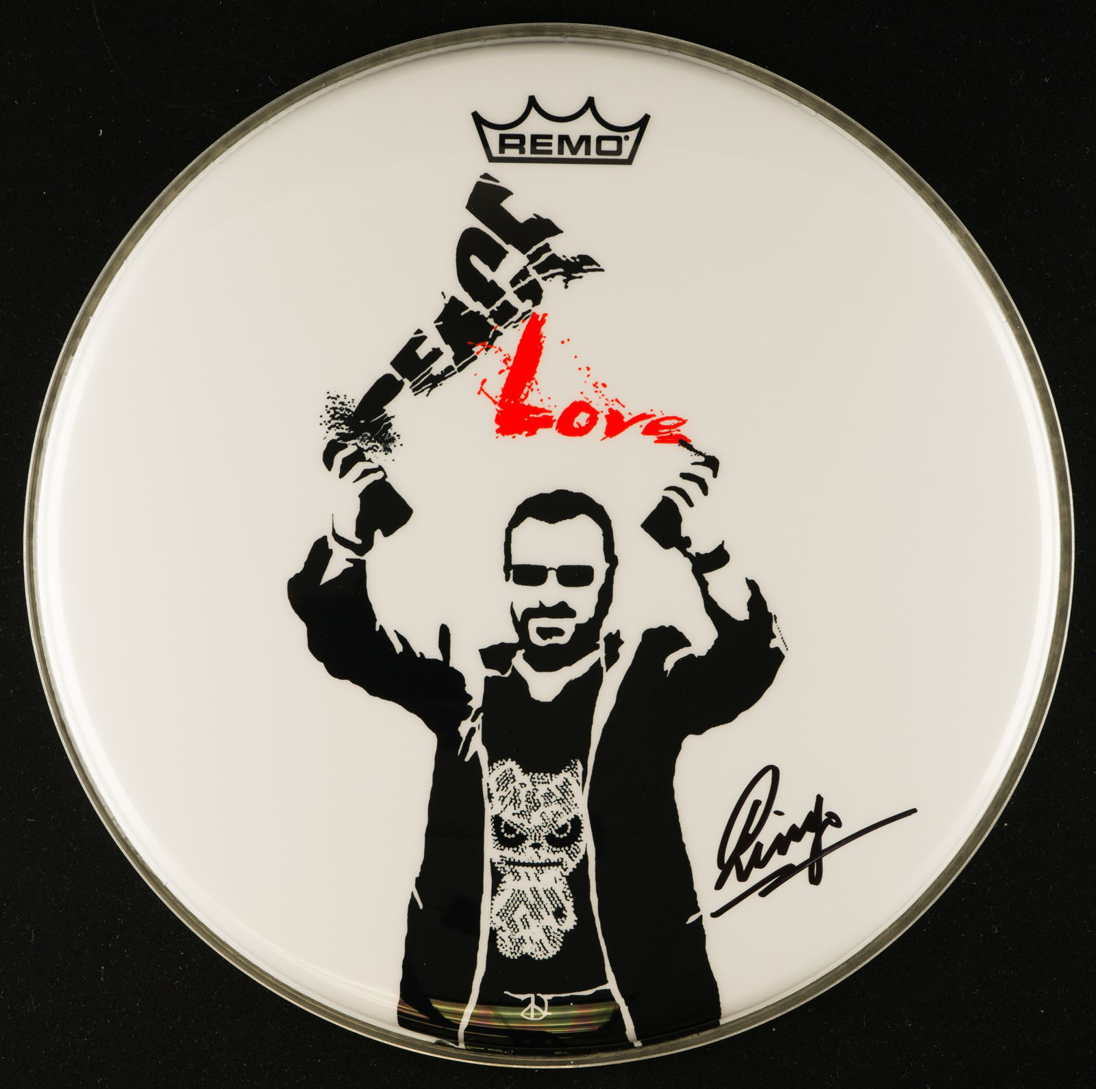 Ringo Starr Signed Signed Drumhead | REA Archive