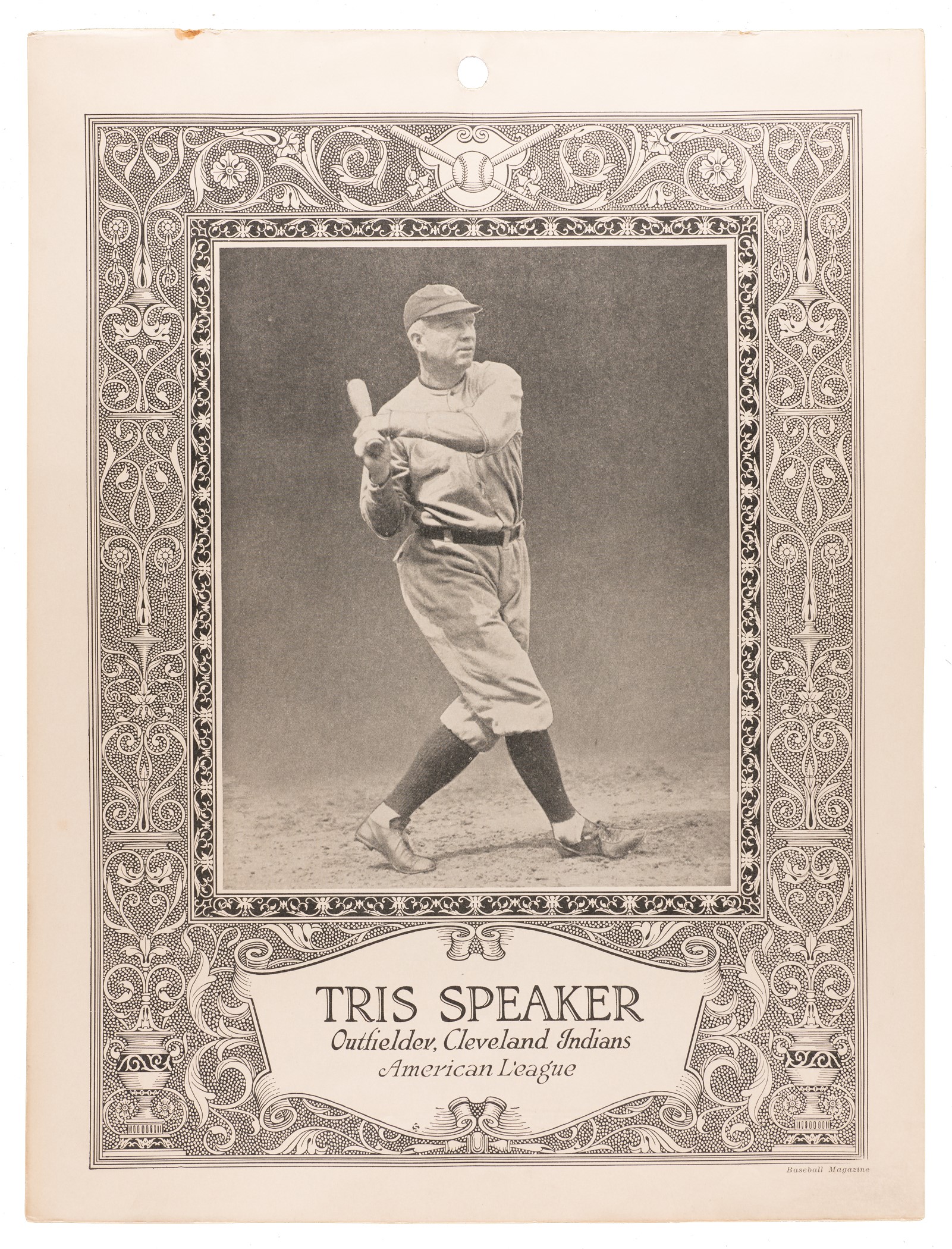 1924 George Sisler's Baseball Calendar with Babe Ruth | REA Archive
