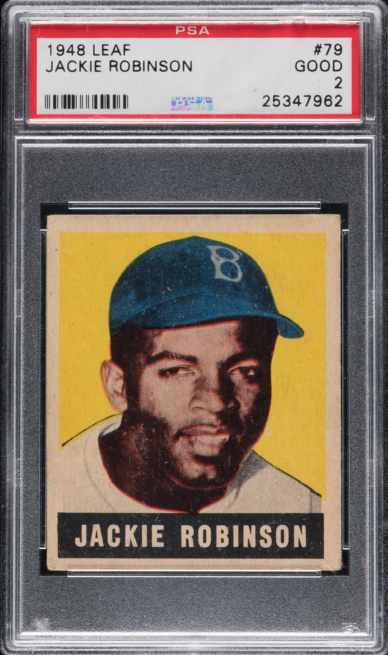 1948-1949 Leaf #79 Jackie Robinson Rookie