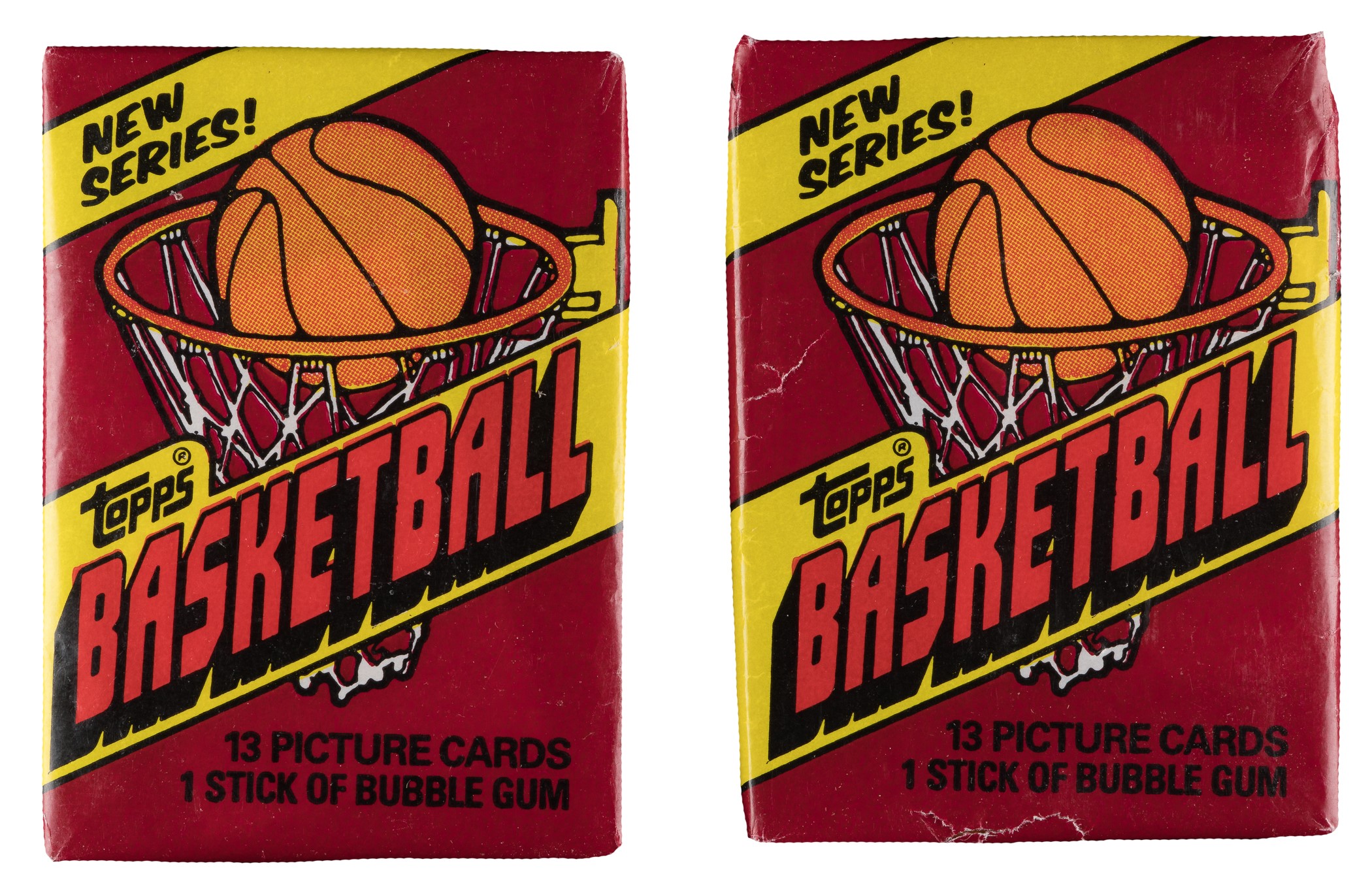 1981-1982 Topps Basketball Unopened Wax Pack Pair | REA Archive