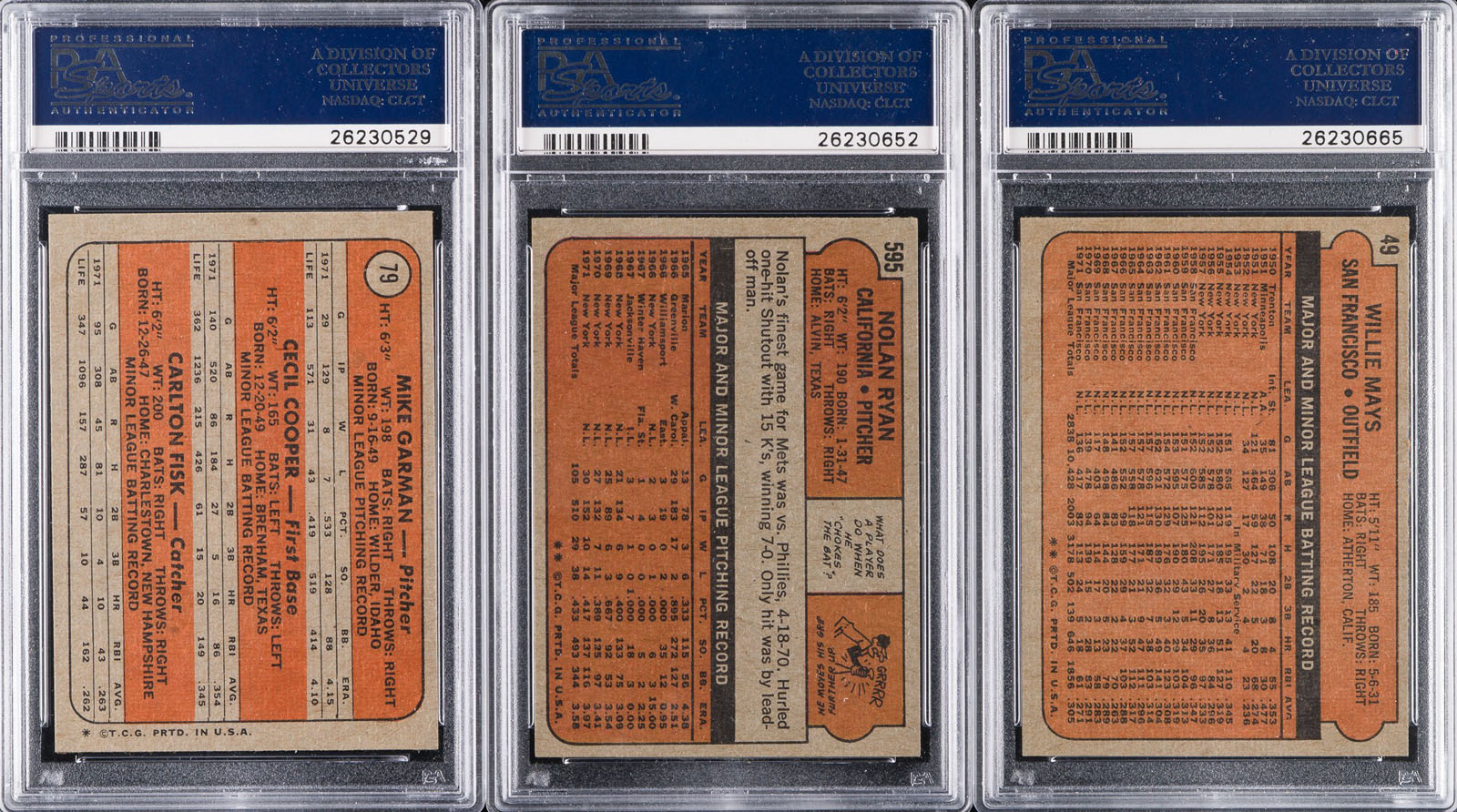 1972 Topps Complete Set (787) Including 41 PSA-Graded Cards | REA Archive