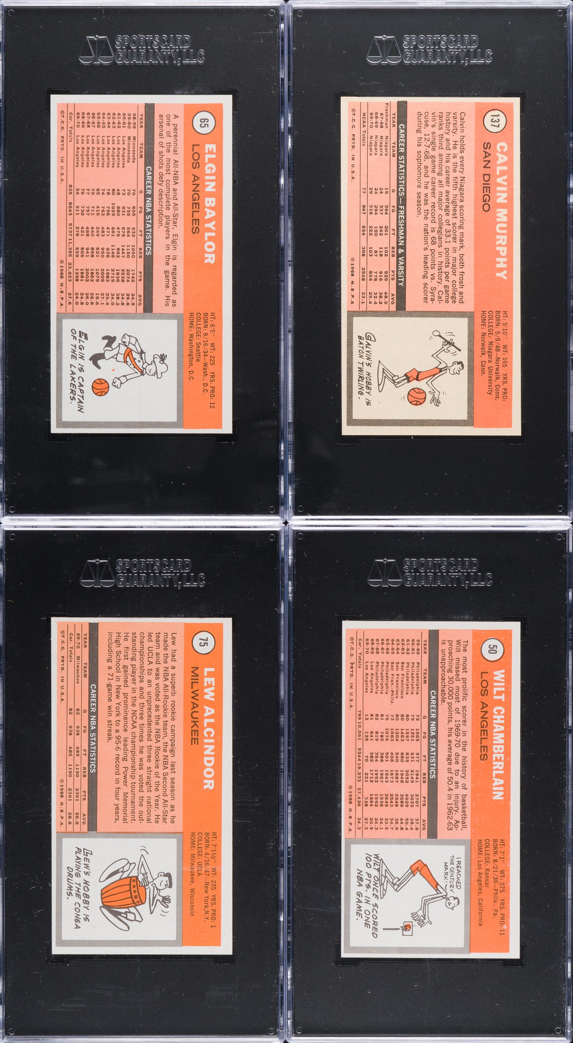 1970-1971 Topps Basketball Complete Set Minus One (174/175) Plus Nine ...