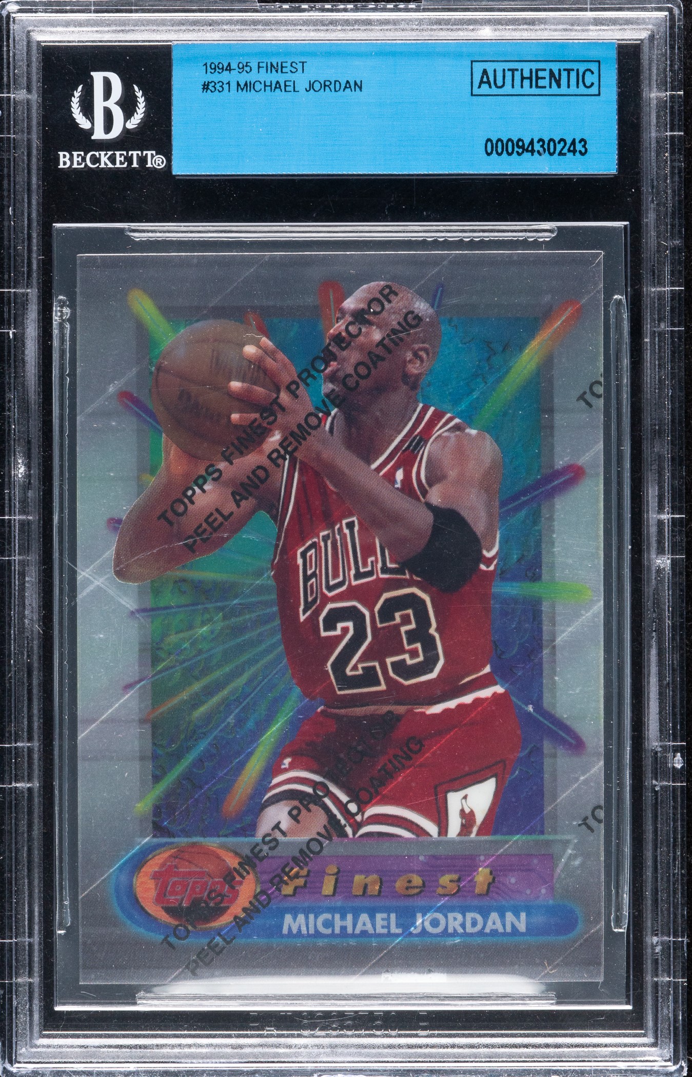 1994-1995 Topps Finest #331 Michael Jordan Proof - Wearing #23 