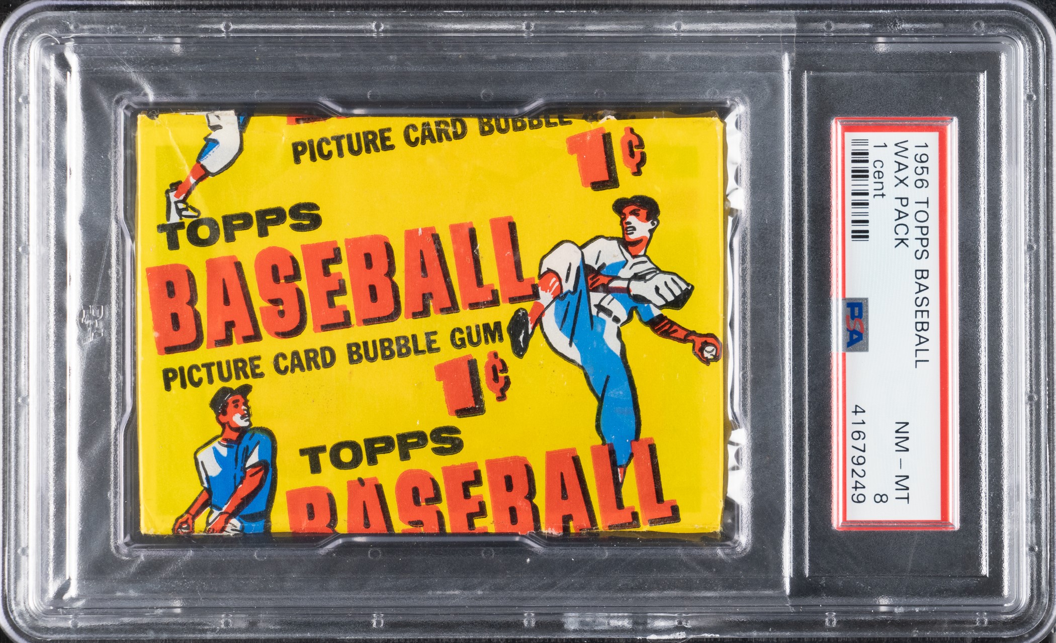 1956 Topps Unopened One-Cent Wax Pack PSA NM-MT 8 | REA Archive