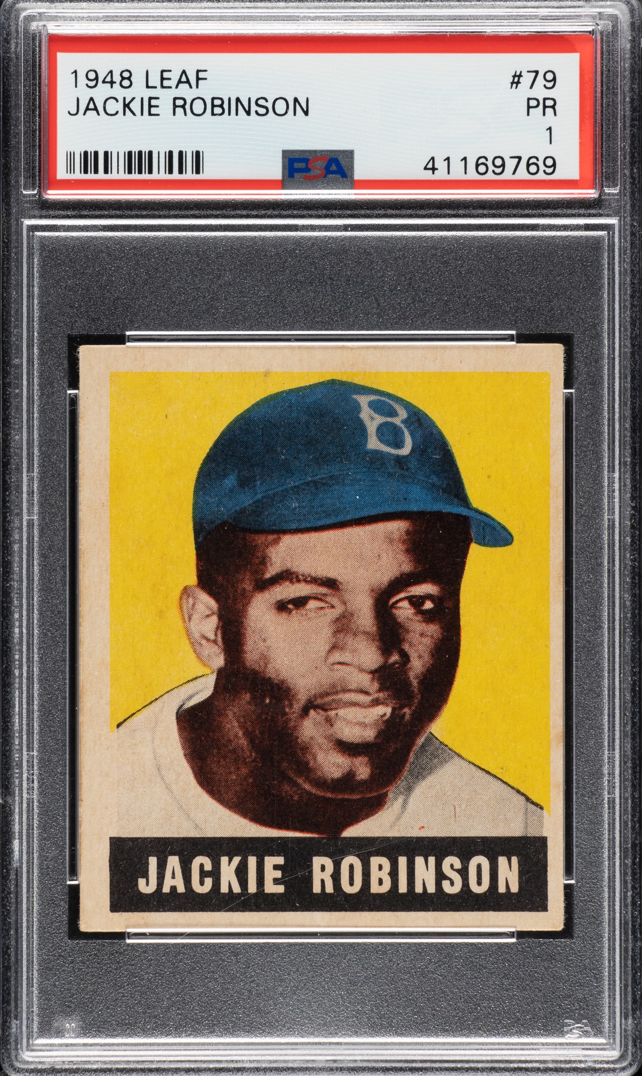 1948-1949 Leaf #79 Jackie Robinson Rookie