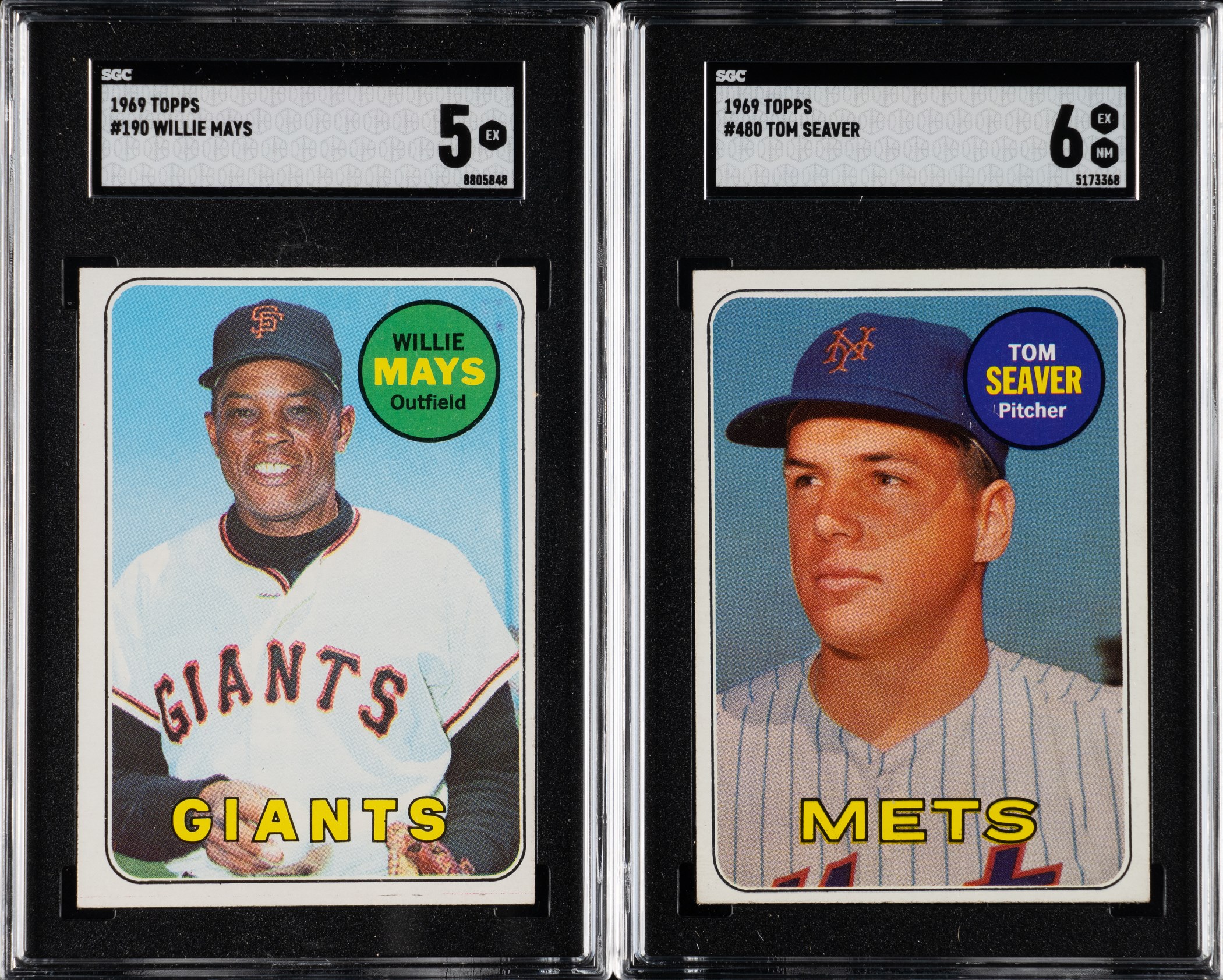 1969 Topps Near-Complete Master Set (690/696) Including Twenty-Six ...