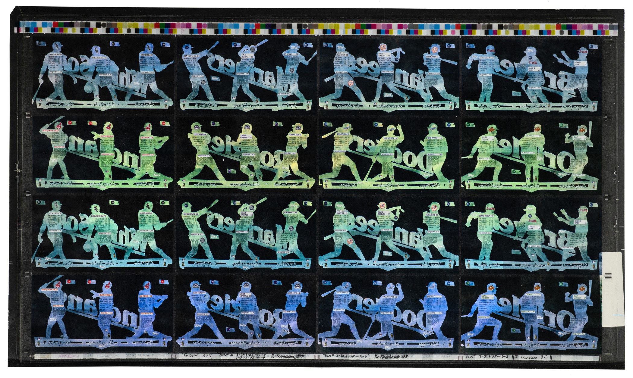 1998 Topps Stadium Club Triumvirate Illuminator, Luminous, and
