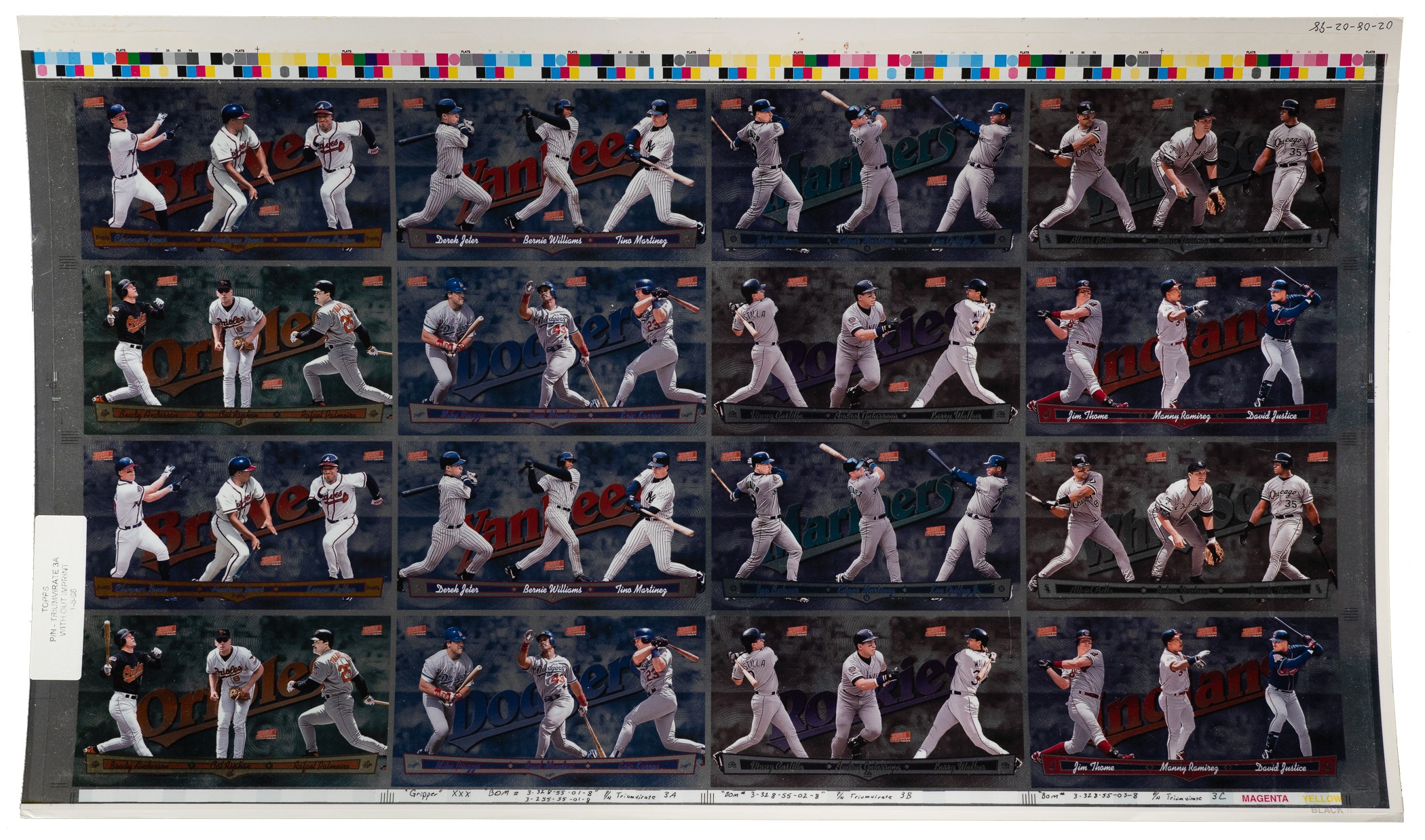 KHEMJIRA THE SERIES カード 1998 Topps Stadium Club Triumvirate Illuminator, Luminous, and