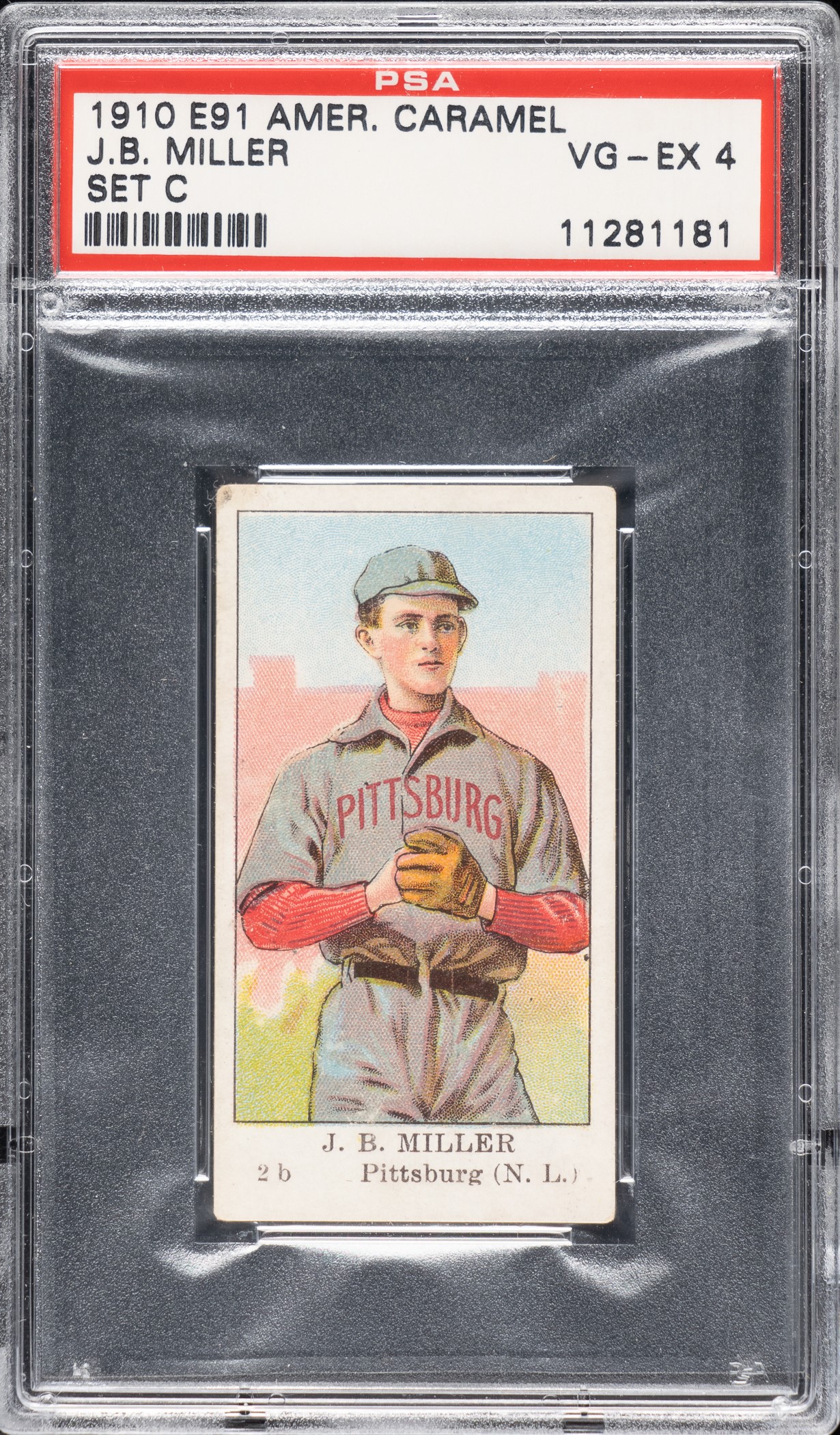 1909-1911 E91-C American Caramel Dots Miller PSA VG-EX 4 | REA Archive