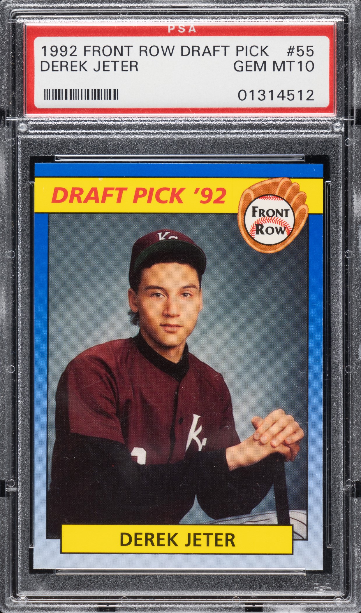 1992 Front Row #55 Derek Jeter Rookie PSA GEM MINT 10 | REA Archive