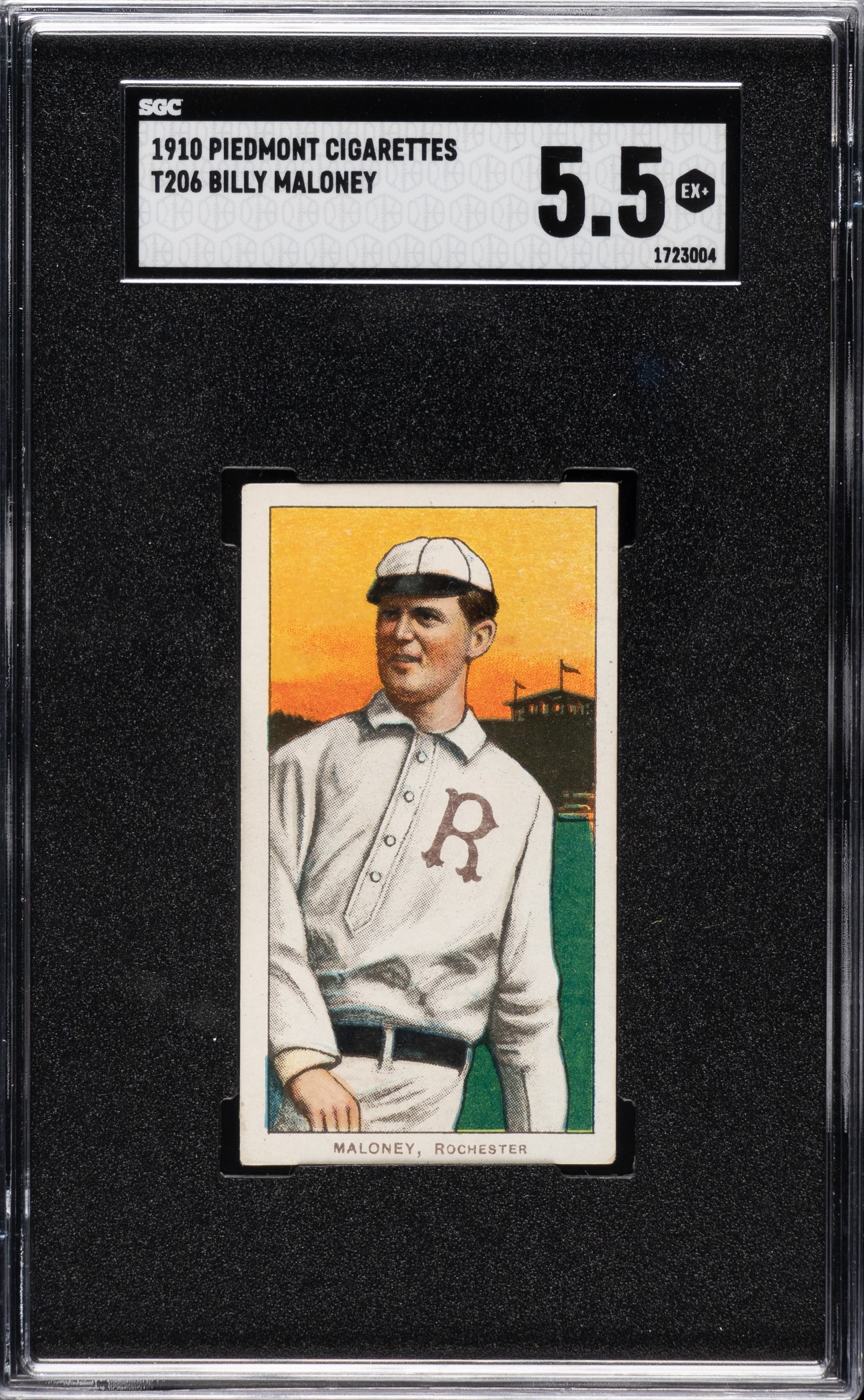 1909-1911 T206 White Border Billy Maloney SGC EX+ 5.5