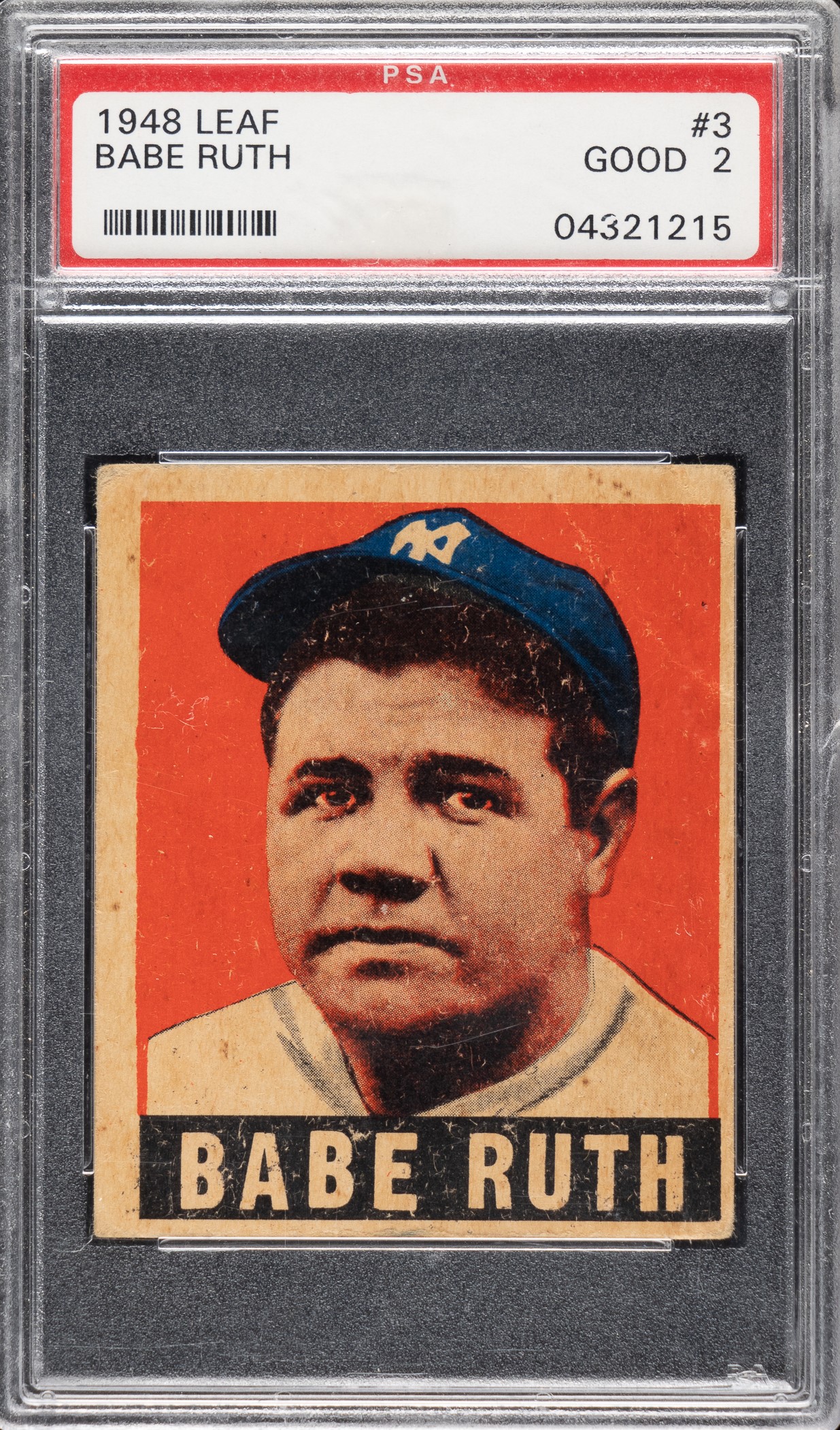 1948-1949 Leaf #3 Babe Ruth PSA GOOD 2 | REA Archive