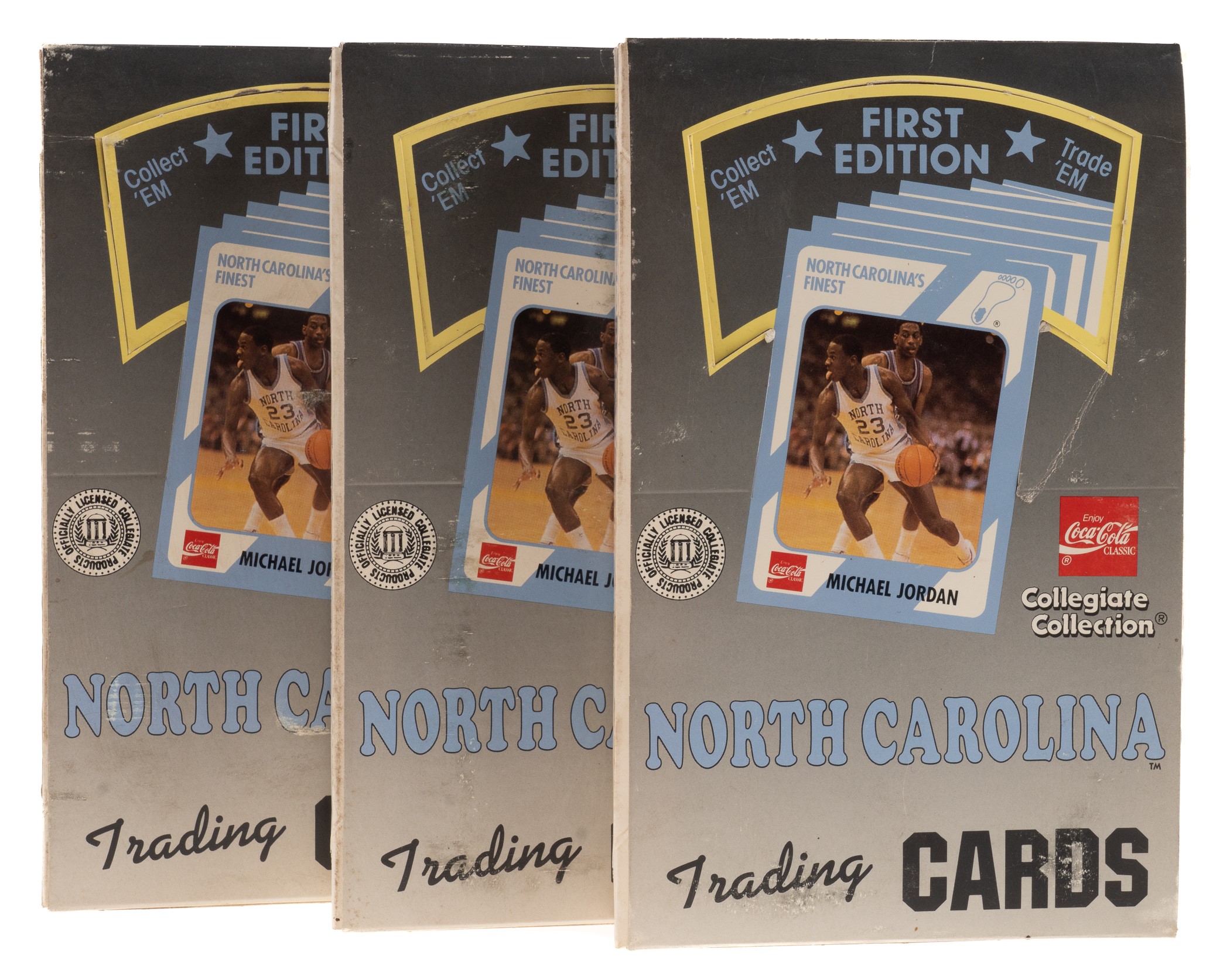 1989 North Carolina Collegiate Collection Basketball Unopened Wax Box ...