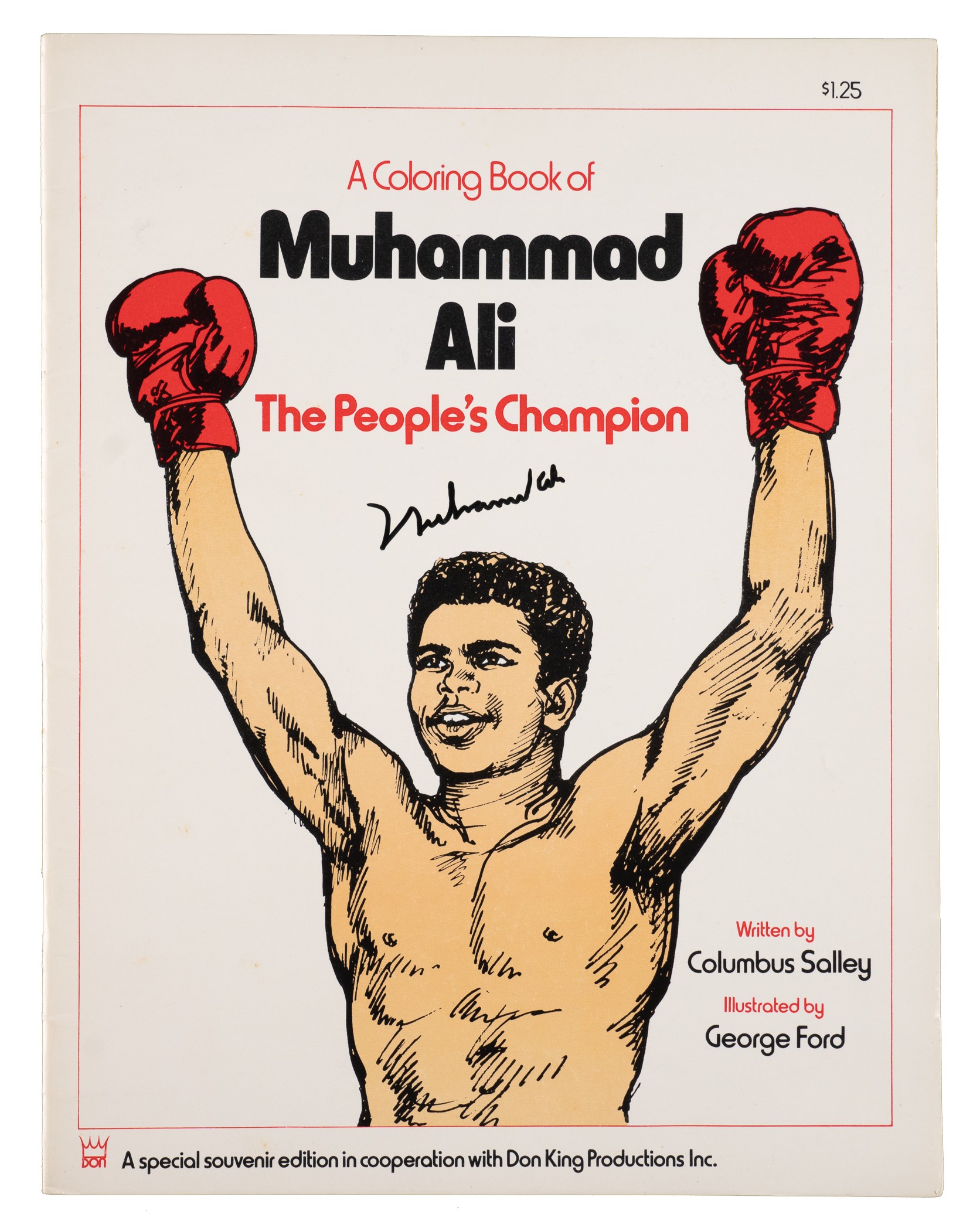 Muhammad Ali Signed Coloring Book - JSA | REA Archive