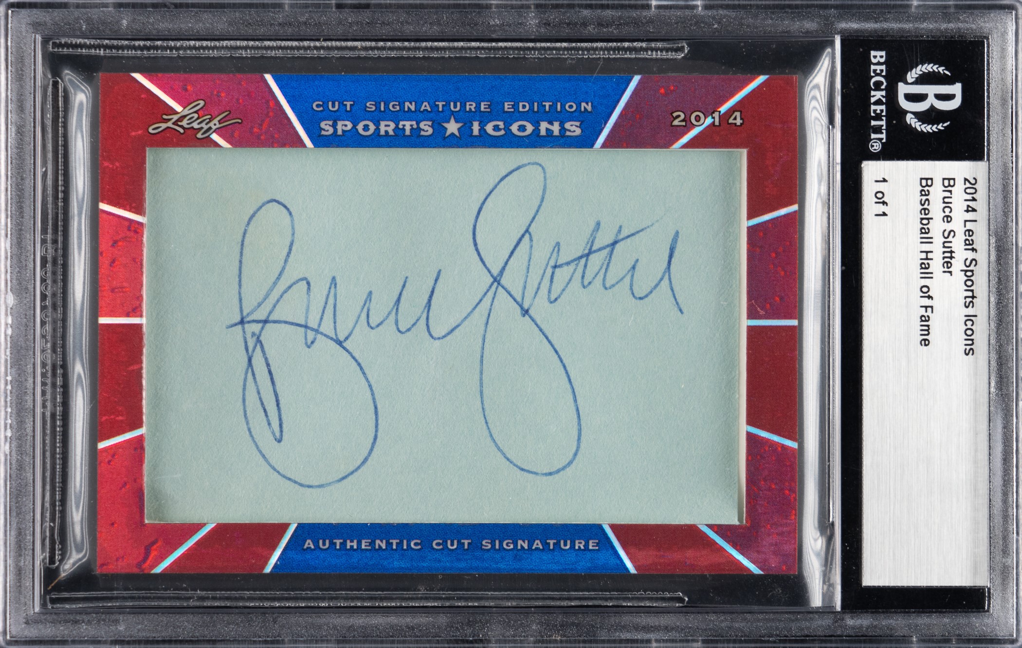 2014 Leaf Sports Icons Bruce Sutter Cut Signature - Beckett | REA Archive