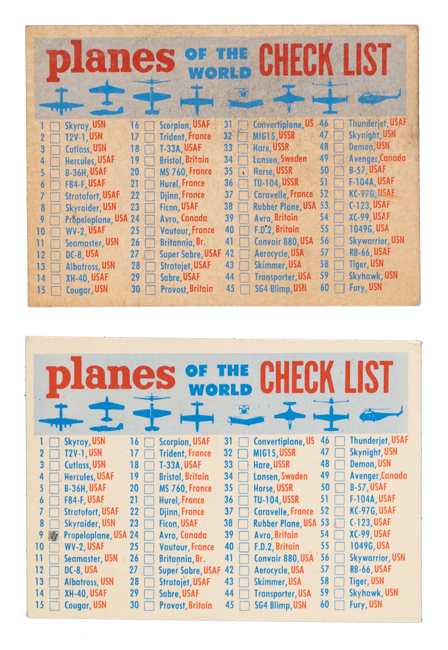 1957 R707-2 Topps 