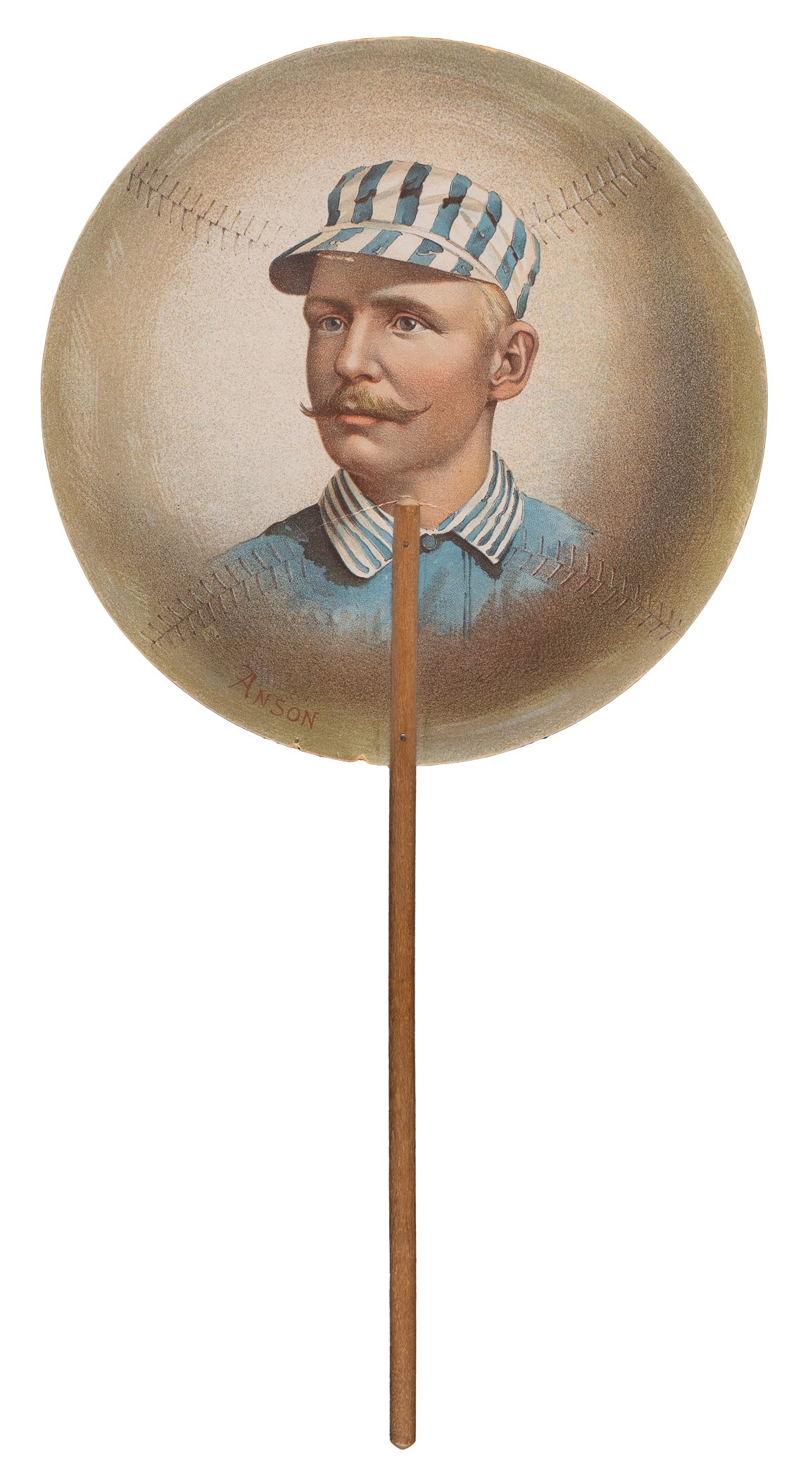 Cap Anson Extremely Rare Circa 1886 Cap Anson Baseball Fan - Possibly Unique ...