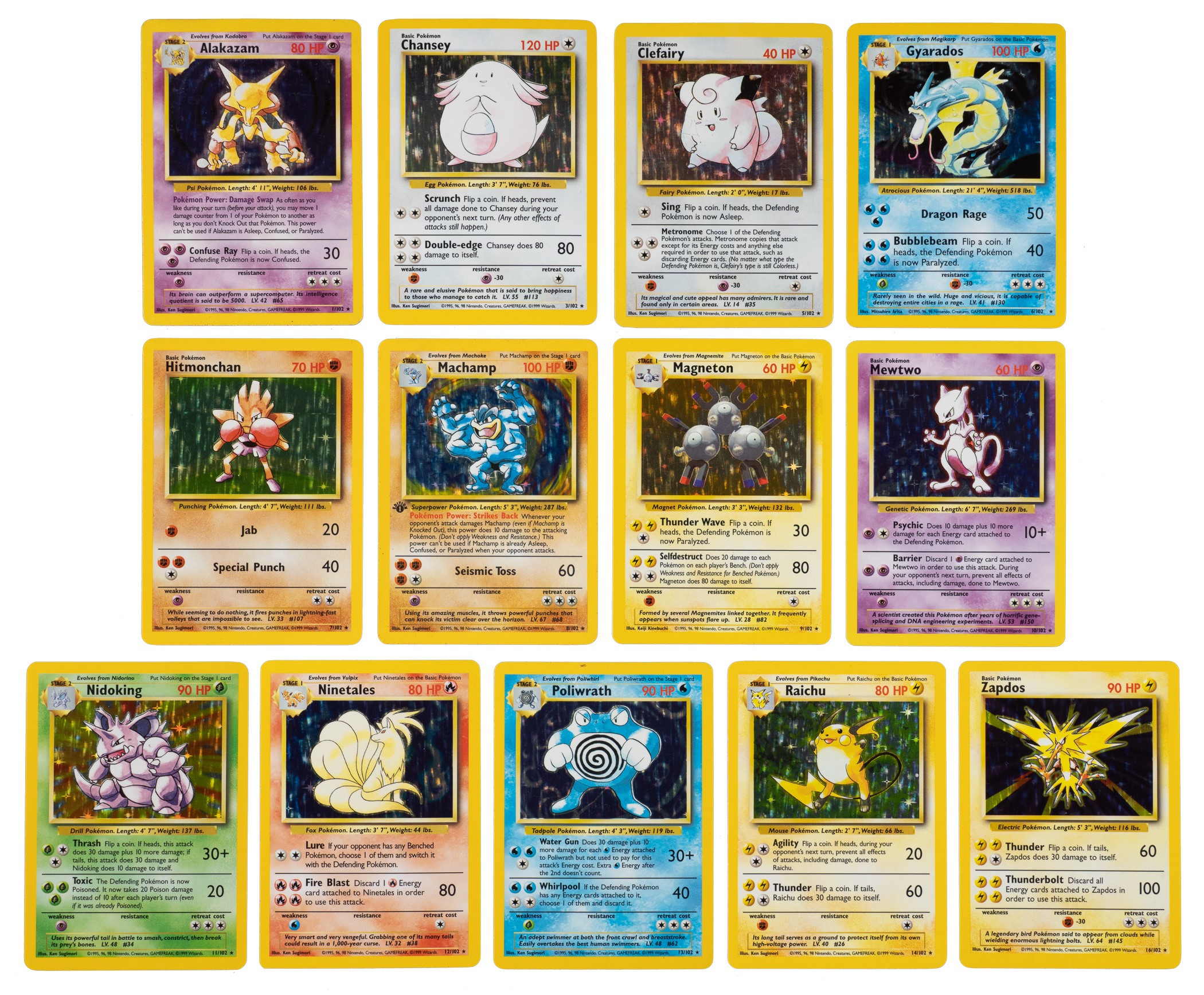 Pokemon Base 1999 Pokemon Base Complete Set (102) Including One 1st Edition | REA ...