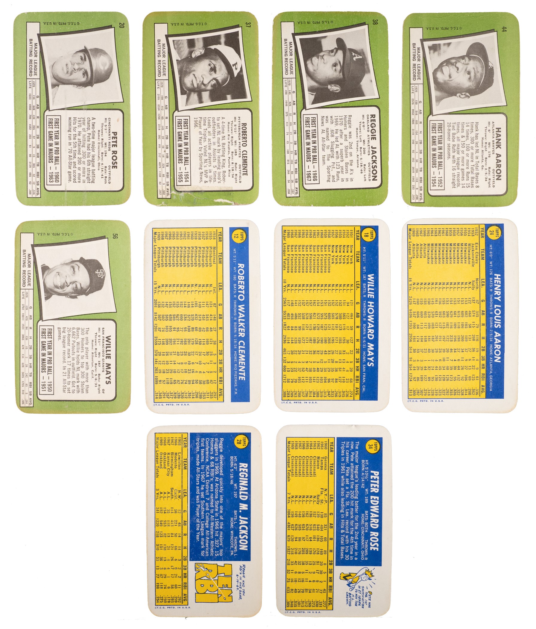 HighGrade 1970 and 1971 Topps Super Complete Sets (2 Sets, 105 Cards