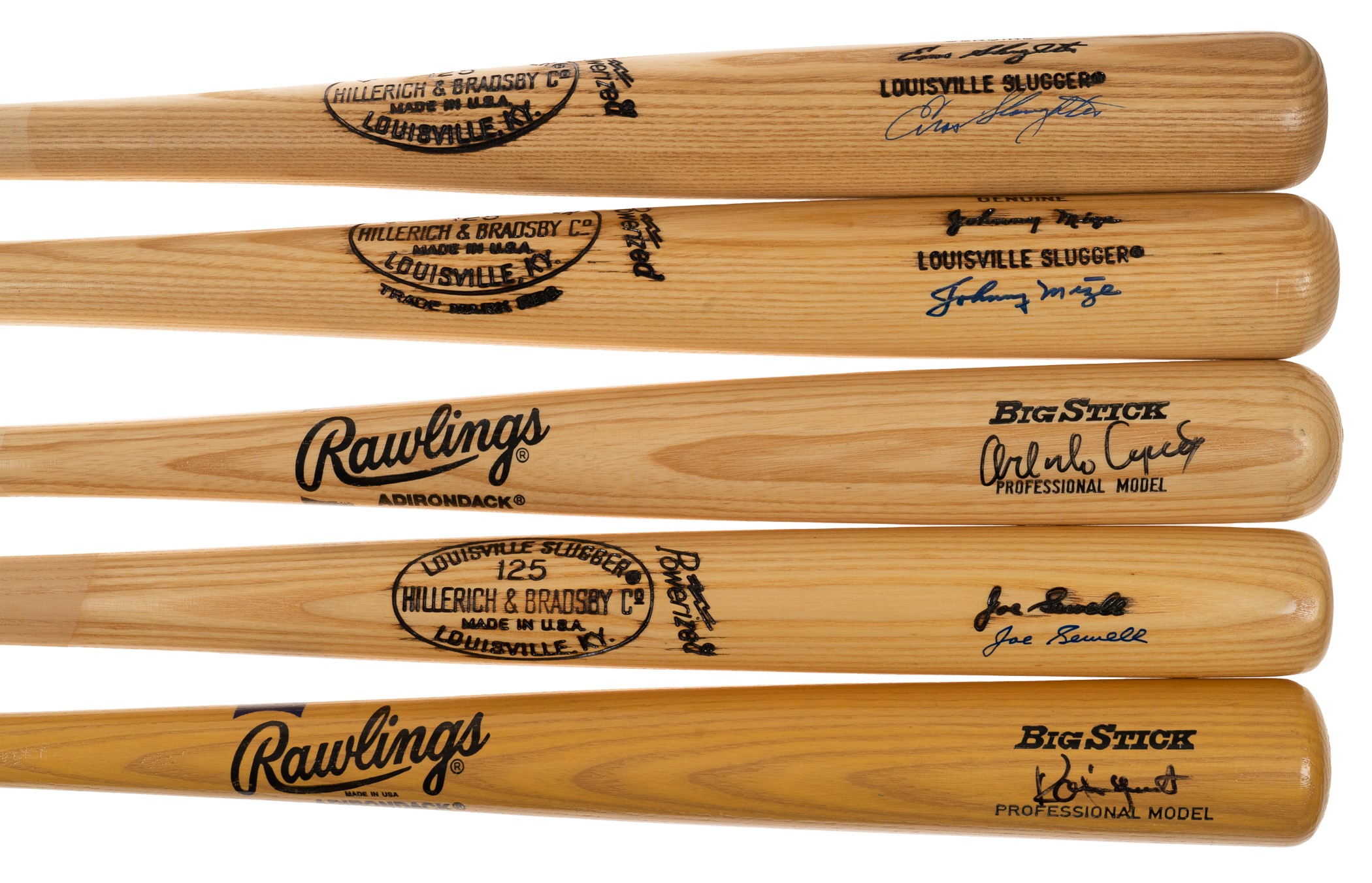 Bat Collection Cdc Hall of Fame Signed Bat Collection (15) | REA Archive