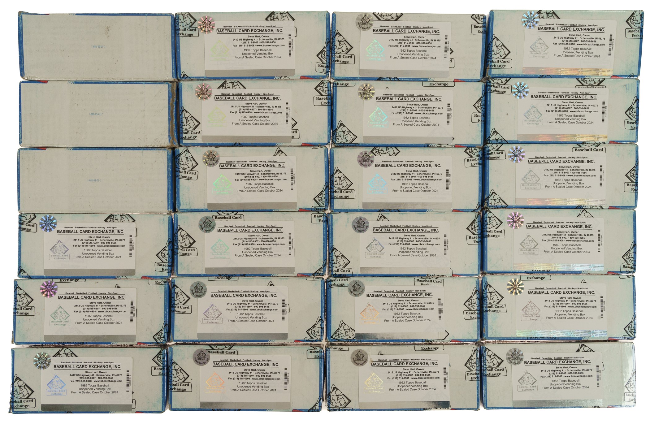 Issue Box Unopened 1982 Topps Original Vending Case (24 Unopened Boxes) - BBCE - Including ...