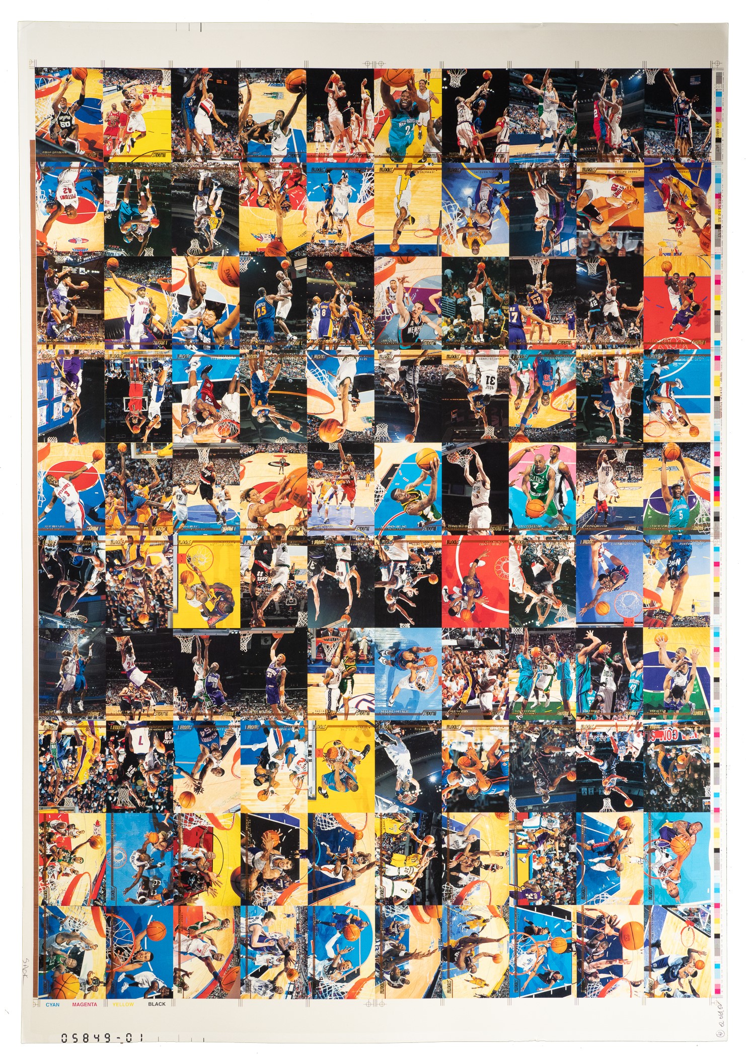 1990s Sheets 1990s to 2000s Topps and Bowman Basketball Uncut Sheet Collection (61 ...