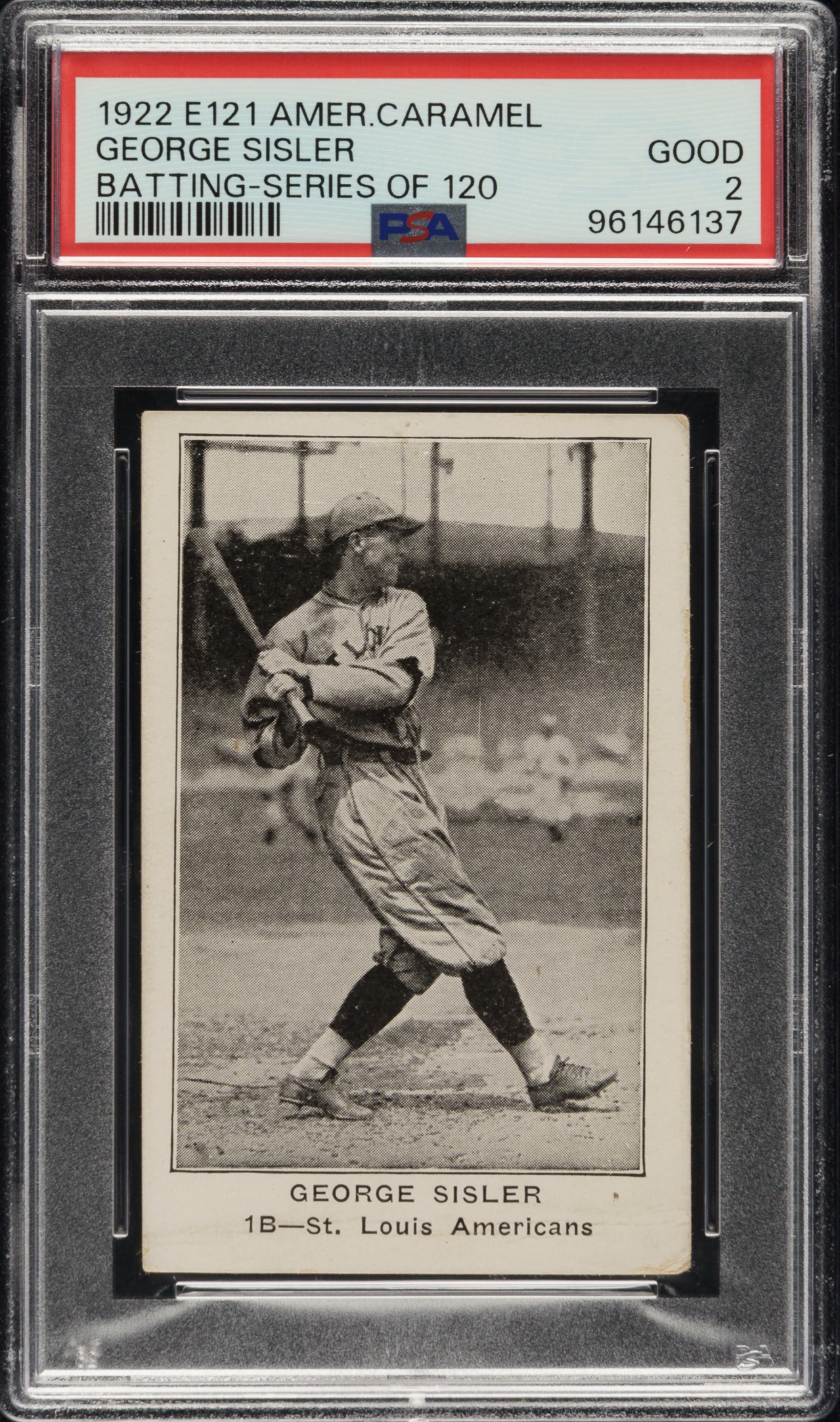 1922-e121-american-caramel-series-of-120-george-sisler-batting-psa-good-2