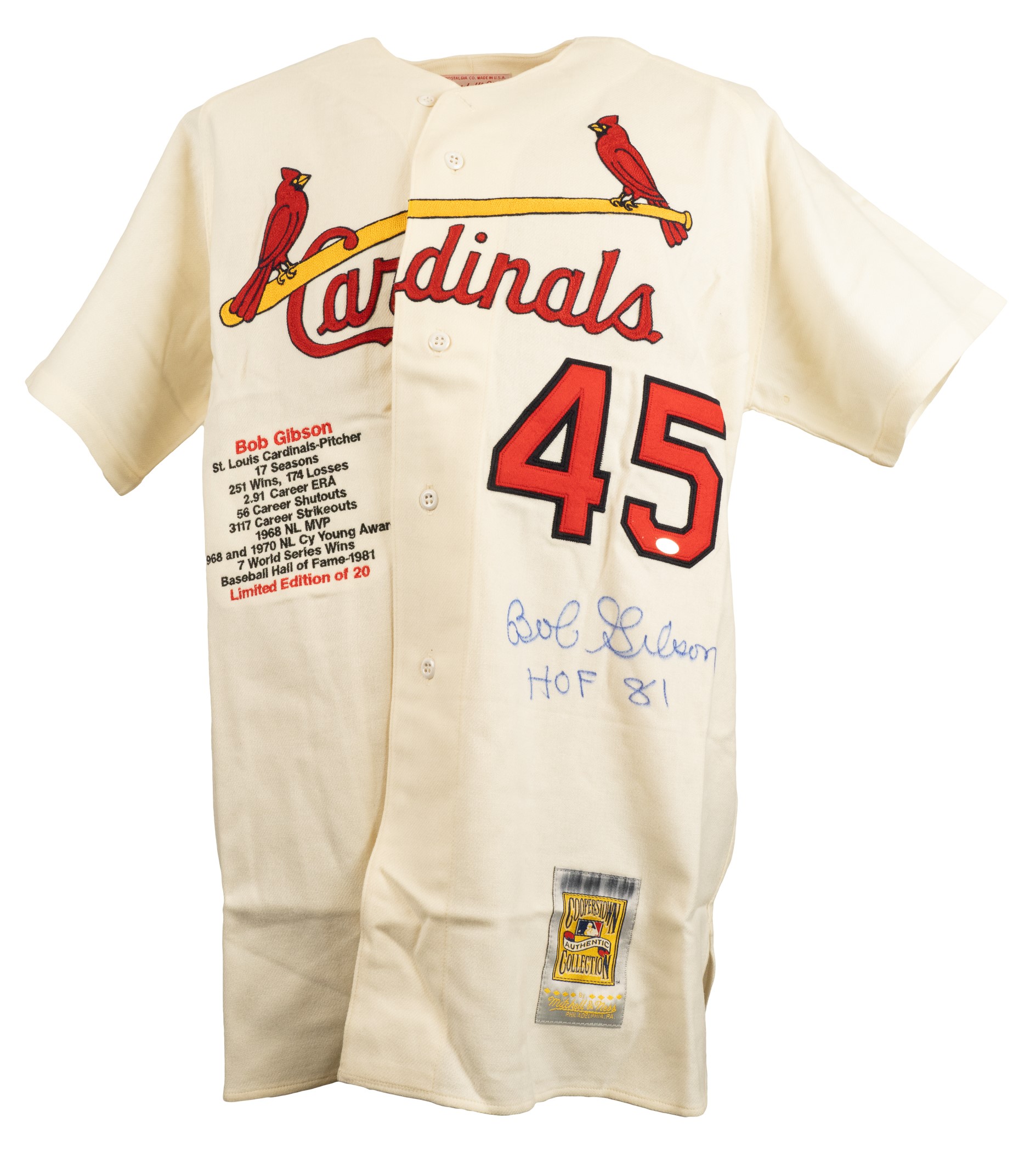 Bob Gibson Signed Limited-Edition St. Louis Cardinals