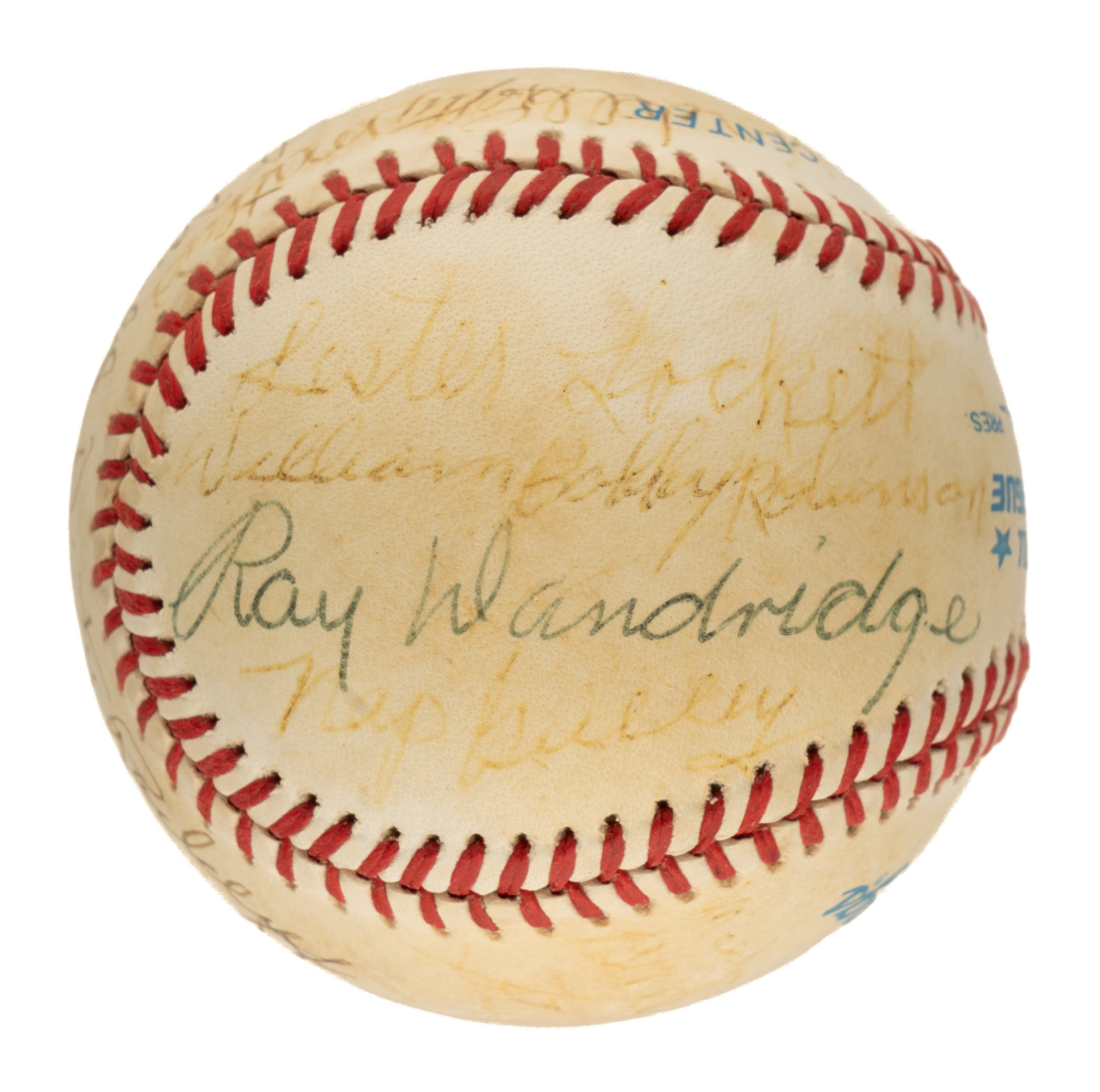 Negro League Multi-Signed Baseball with 