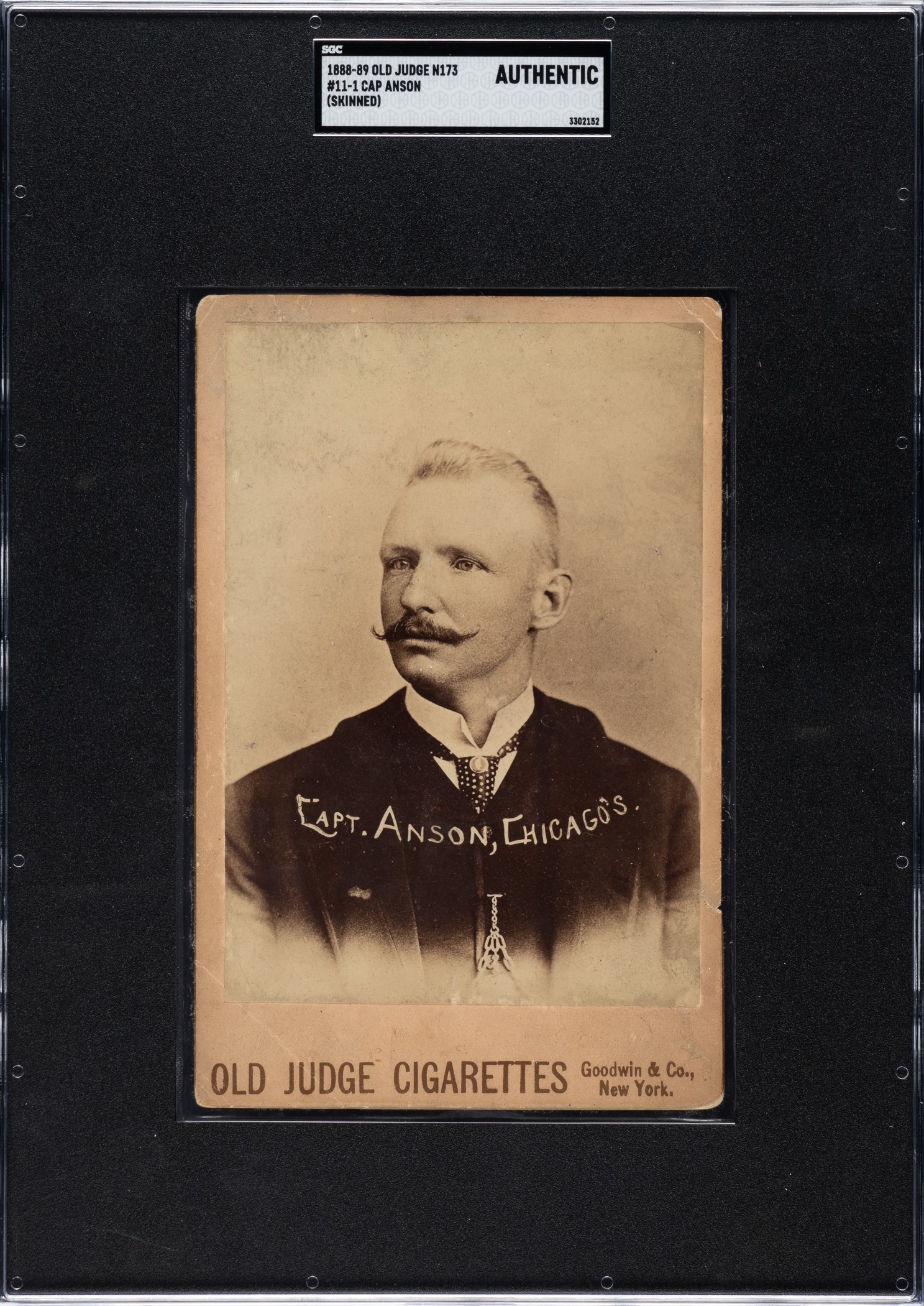 Cap Anson 1888 N173 Old Judge Cabinet Cap Anson | REA Archive