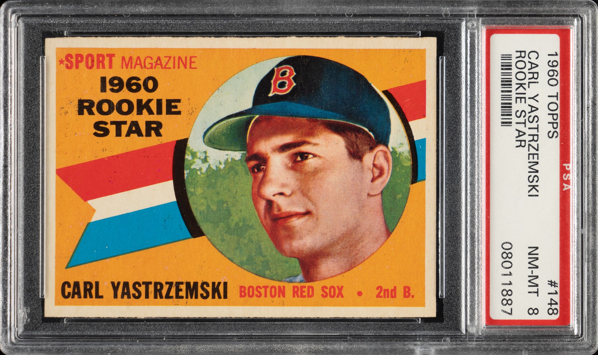 1960 Topps #148 Carl Yastrzemski Rookie PSA NM-MT 8