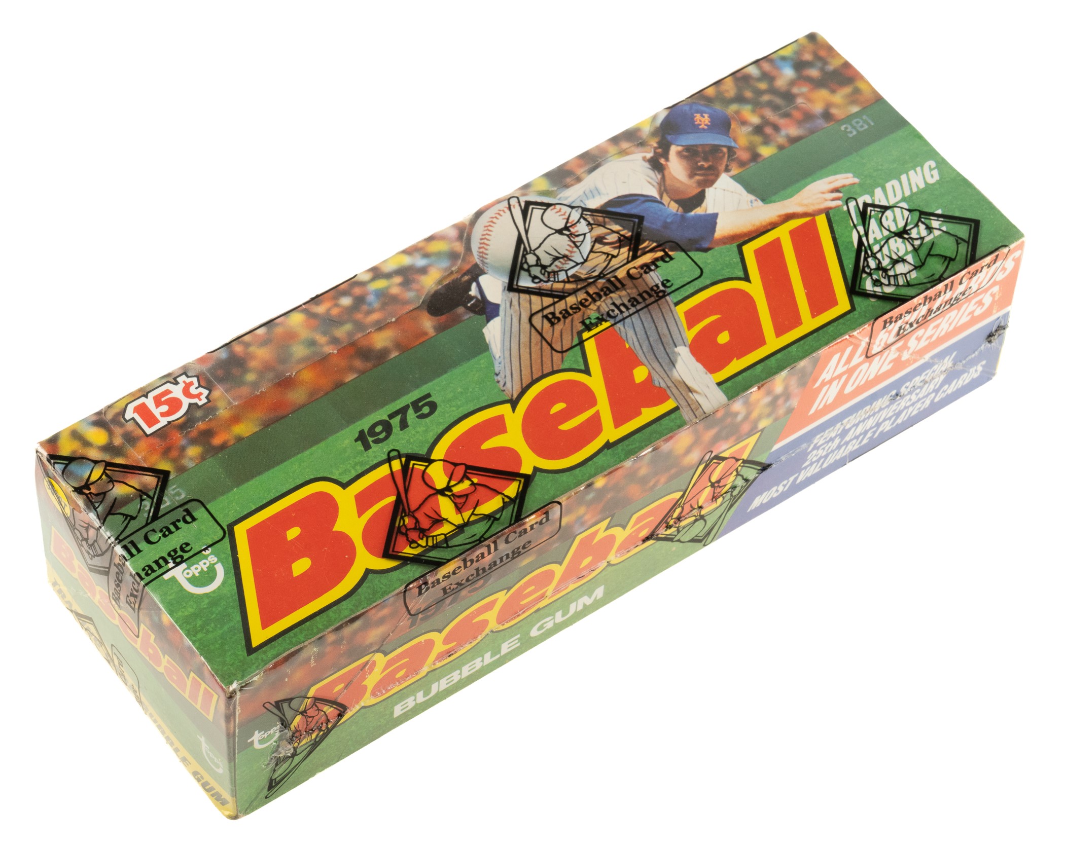 1975 Topps Mini Unopened Wax Box (36 Packs) - BBCE | REA Archive 1975 Topps Mini Unopened Wax Box (36 Packs) - BBCE | REA Archive